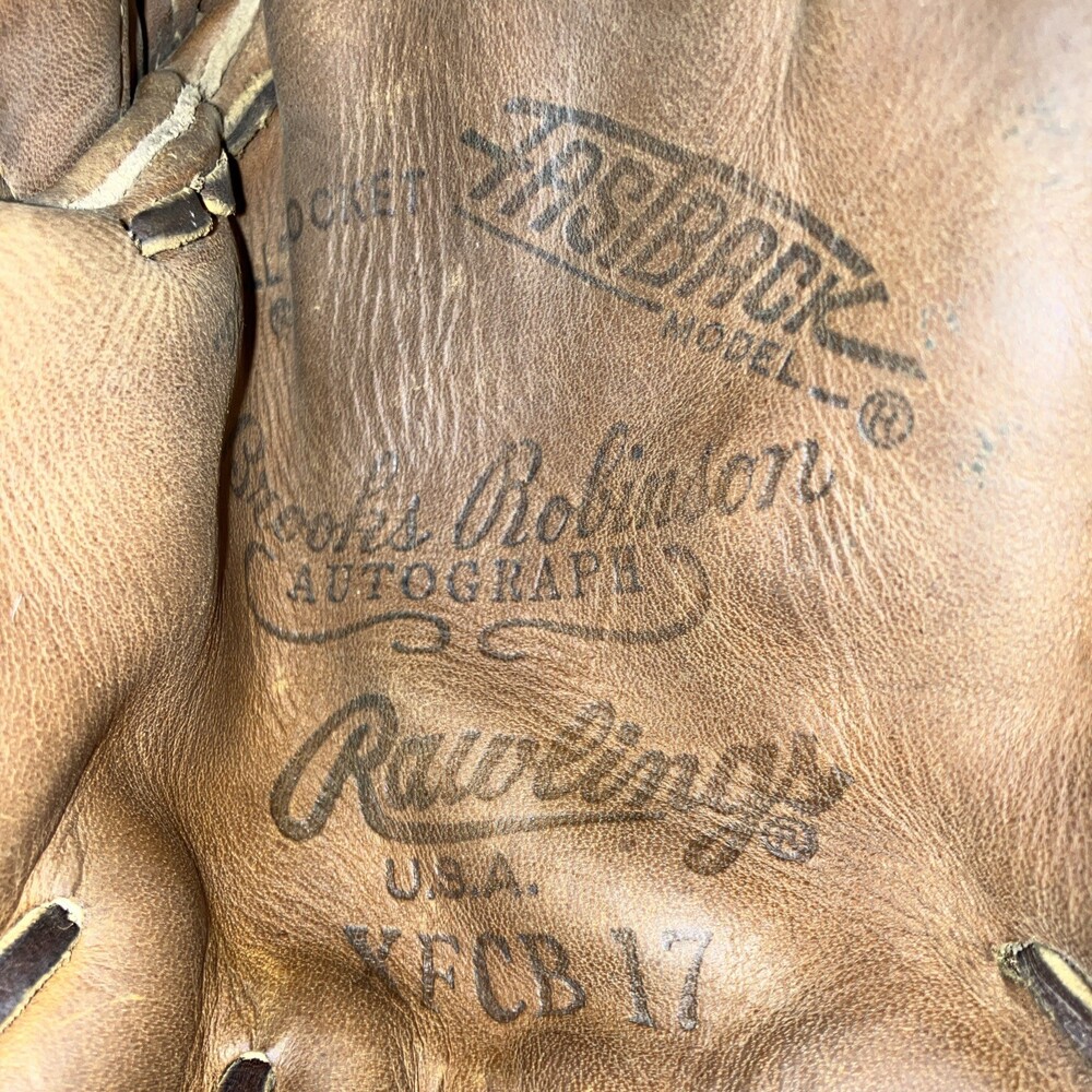 Rawlings Brooks Robinson XFCB 17 Deep Well Pocket LHT Baseball Glove 1970s - Picture 8 of 10